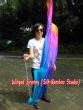 1 Piece Iridescence 1.35m (53") dance silk veil poi