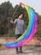 Velo poi de seda para danza del vientre Arco iris B 1.8m*0.9m