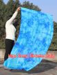 Seda Poi bandera de adoración 174cm x 88cm, Luna Azul