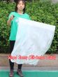 1pc 81cm (32") spinning silk flag poi for Worship & Praise, white