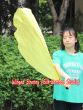 Seda Poi bandera de adoración 81 cm x 64 cm, amarillo