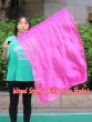 Seda Poi bandera de adoración 81 cm x 64 cm, rosa