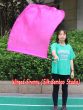Seda Poi bandera de adoración 81 cm x 64 cm, rosa