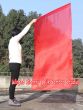 Seda Poi bandera de adoración 174cm x 88cm, rojo
