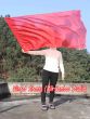Seda Poi bandera de adoración 174cm x 88cm, rojo