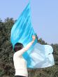 222cm Bandera con Varilla Flexible Profetica Cristiana para Danze, cyan degradado