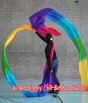 1 set Rainbow (B) 8mm habotai silk 12m (13 yds) Chinese dance ribbon