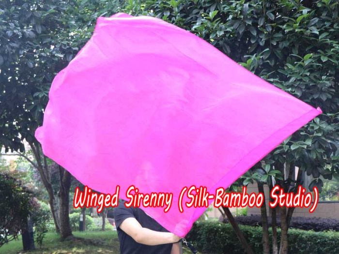 Seda Poi bandera de adoración 103 cm * 88 cm, rosado