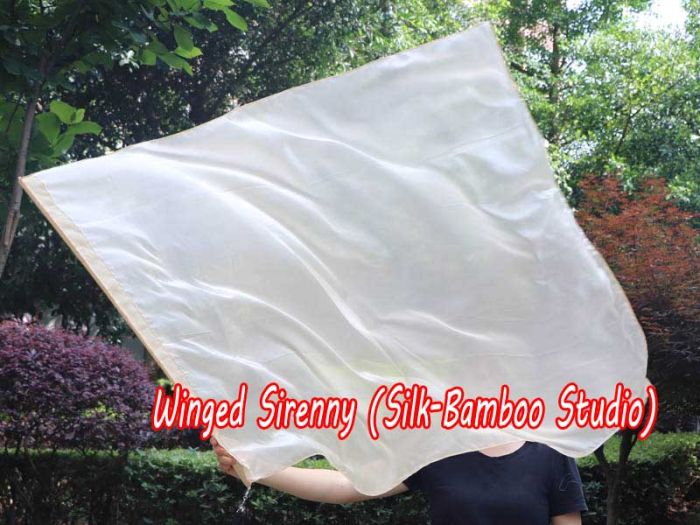 1 Stück 129 cm x 88 cm drehbarer Flaggen-Poi, beige