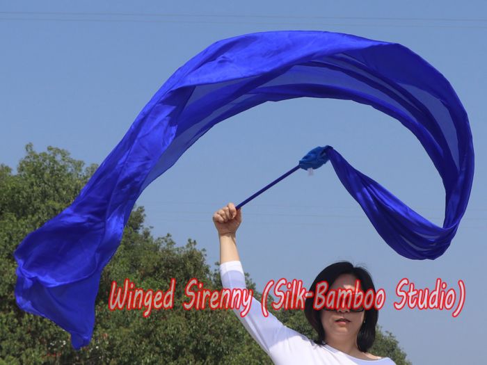 Seiden-wurfstreamerr blau 250 x 90cm
