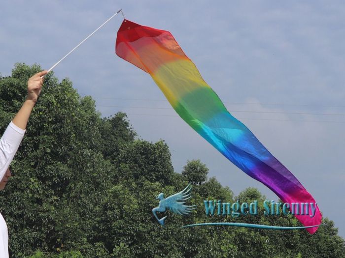 Heraldos de seda Arco iris 180 cm 