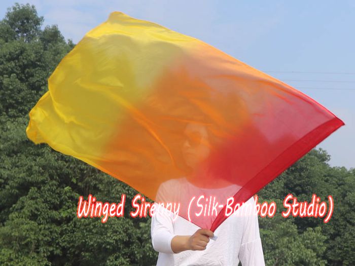 85 cm bandera de seda de adoración profética flexible para niños, Fuego