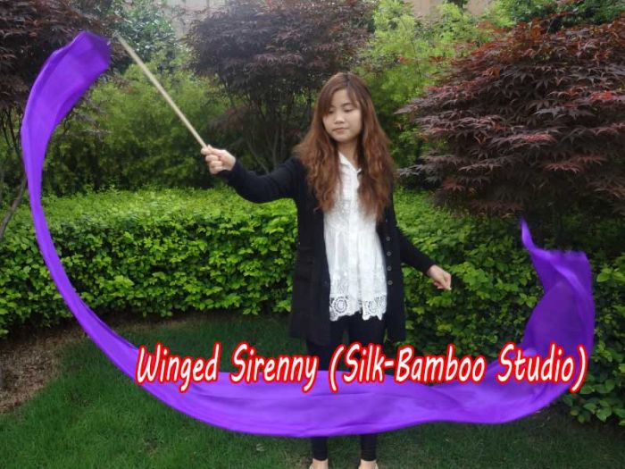 Seide streamer lila 2.5m*0.3m