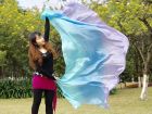 pale Mystery 5 Mommes pastel belly dance silk veil 