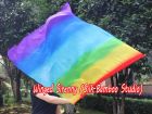 1 Stück 103 cm x 88 cm drehbarer Flaggen-Poi, Regenbogen