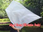 spinning silk flag poi 103cm (40") for Worship & Praise, silver