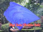 spinning silk flag poi 129cm (51") for Worship & Praise, blue