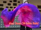 1 piece Prosperity 5 Mommes colorful belly dance silk veil 