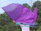 1 pair 180 cm (71") half circle prophetic angel wing silk flags,purple 