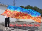 1 piece Fire and Ice tie-dye 5 Mommes belly dance silk veil 