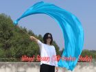 1 Piece turquoise 2.3m (90") dance silk veil poi