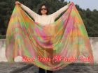 Velo de seda danza del vientre Otoño tie-dye