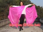 1 piece pink 5 Mommes belly dance silk veil 