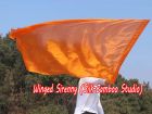 Spinning silk flag poi 174cm (68") for Worship & Praise, orange