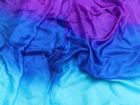 turquoise-blue-purple silk fabric by yard