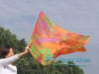 spinning silk flag poi 103cm (40") for Worship & Praise, Autumn