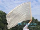 1 Piece 130 cm (51") prophetic silk worship flex flag, beige