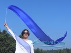 1 piece blue 2.5m (98") silk worship streamer