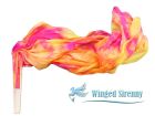 1 pair 1.1m (43") Sakura silk fan veils for kids