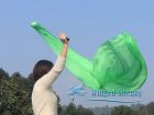 1 Piece green 1.8m (70") dance silk veil poi