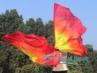 1 pair 180 cm (71") half circle prophetic angel wing silk flags, Fire