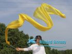 1 piece 4m (4.4 yards) yellow worship silk throw streamer