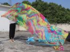 1 piece Spring tie-dye 5 Mommes belly dance silk veil 