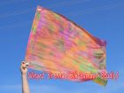 1 Piece 85 cm (33") prophetic silk worship flex flag for kids, Autumn