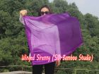 1 Piece 85 cm (33") prophetic silk worship flex flag for kids, purple