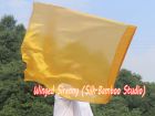 1 Piece 85 cm (33") prophetic silk worship flex flag for kids, gold