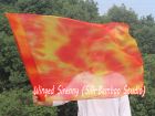 1 Piece 85 cm (33") prophetic silk worship flex flag for kids, Flame