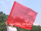 1 Piece 85 cm (33") prophetic silk worship flex flag for kids, red