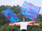 1 Piece 103 cm (40") prophetic silk worship flex flag, Mermaid Dream