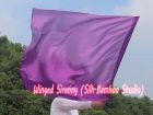 1 Piece 103 cm (40") prophetic silk worship flex flag, purple