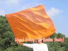1 Piece 130 cm (51") prophetic silk worship flex flag, orange