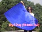 1 Piece 130 cm (51") prophetic silk worship flex flag, blue