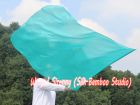 1 Piece 130 cm (51") prophetic silk worship flex flag, peacock green