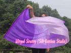 1 Piece 222 cm (88") prophetic silk worship flex flag, purple fading