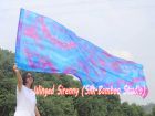 1 Piece 222 cm (88") prophetic silk worship flex flag, Mermaid Dream