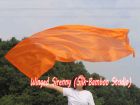 1 Piece 222 cm (88") prophetic silk worship flex flag, orange